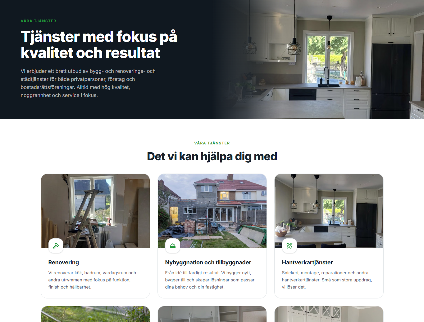 Tjänstepresentation på Ausra AB:s hemsida
